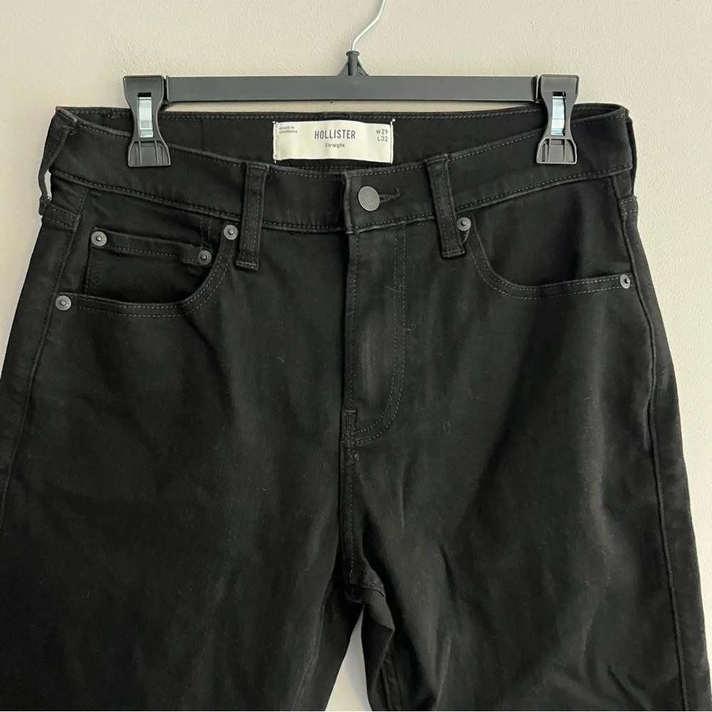 Hollister Men's Straight Black Jeans sz 29